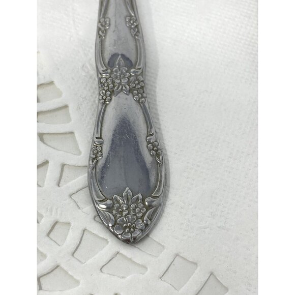 Lot of 6 Oneida FENWAY Dream Glossy Stainless Soup Spoons Wm A Rogers Vintage - Picture 2 of 7